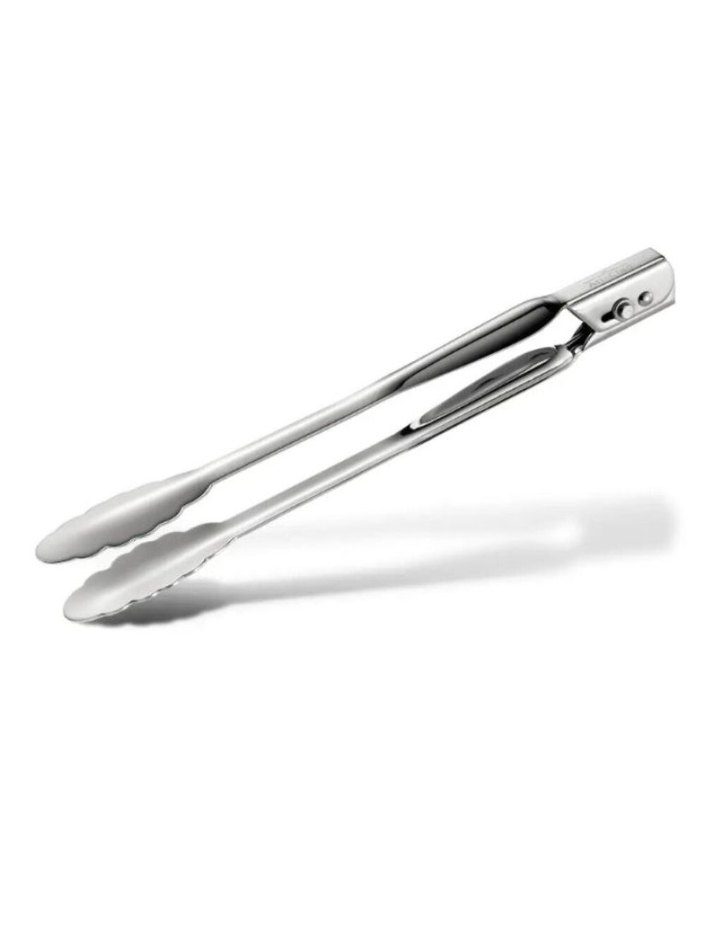 NWT All-Clad Cook & Serve Stainless Steel 12" Locking Tongs